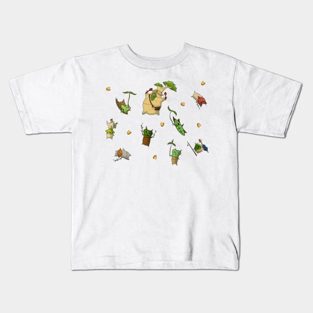 Flying Koroks Kids T-Shirt by KaniaAbbi